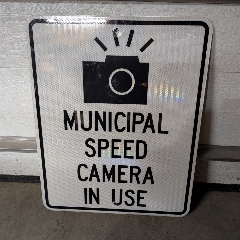 Municipal Speed Camera Sign